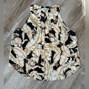 Women's Rose + Olive Sleeveless Blouse